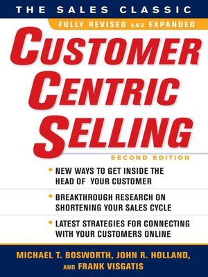 cover image of Customer Centric Selling